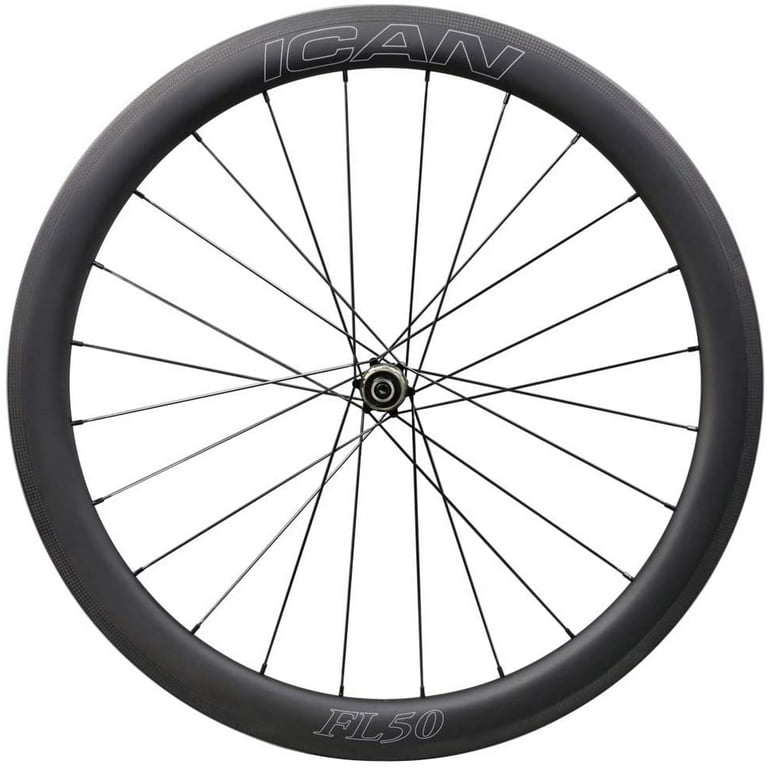 ICAN FL50 Carbon Road Bike Wheelset Rim Brake Tubeless Ready Sapim