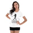 thumbnail image 5 of Funny Touch Down Baseball Swing Joke Womens Slim Fit Graphic Tee Brisco Brands X, 5 of 6
