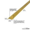thumbnail image 3 of M-D Building Products 79004 7/8 In. X 36 In. Satin Brass Aluminum Carpet Trim w/ Screw Nails, 3 of 5