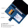 thumbnail image 6 of For Samsung Galaxy S26 Ultra 5G Wallet Phone Case With Card Holder Magnetic Closure Folio Splicing PU Leather Flip Case,Blue,For Galaxy S26 Ultra 5G, 6 of 7