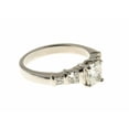 thumbnail image 5 of HeartsAndYou 2ct Cushion Cut Moissanite Engagement Ring for Women Five Stone Solitaire 18k White Gold over Silver, 5 of 8
