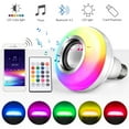 thumbnail image 2 of LHCER Ampoule Musicale Bluetooth FBA Monopolys RGBW Télécommande 24 Touches Carte USB (Nouveau), 2 of 8