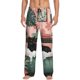 thumbnail image 1 of Balery Black Cat Pink Bathroom Pantalones de pijama para hombre, pijama ultraligero, pantalón de descanso-Medium, 1 of 6