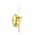 thumbnail image 6 of Livex Lighting Williamsburgh 1-Light Wall Sconce in Polished Brass, 6 of 10