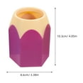 thumbnail image 2 of WASHWEPE Pencil Shaped Pen Holders 4Pcs ABS Plastic Containers for Desk Organization Colorful Design, 2 of 8