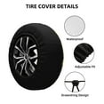 thumbnail image 4 of Spare Tire Cover, Corn And Dragonflies Wheel Cover Tire Covers for Trailers Car Truck Camper Universal Tire Covering Fits Diameter, 4 of 7