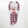 thumbnail image 2 of Vestido familiar para padres e hijos Cuello redondo Elk Impreso Pantalones largos blancos Traje Traje diario FLhrweasw Para estrenar, 2 of 9