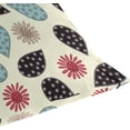 thumbnail image 5 of Flower Doodles Velvet Oblong Lumbar Plush Throw Pillow Cover/Shams Cushion Case - 20x26in - Decorative Invisible Zipper Design for Couch Sofa Pillowcase Only, 5 of 7