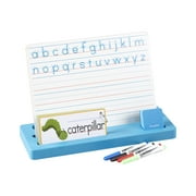 ECR4Kids Printing Practice Station with Tracing Cards, Pens and Eraser, White/Blue