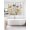 Khaki, variant on Yellow Blue Spring Floral Window Curtains Panels with Silver Grommet, Watercolor Summer Botanical Kitchen Cafe Curtain Draperies Window Treatment Set for Living Room/Bedroom/Laundry/Bathroom, 104x84