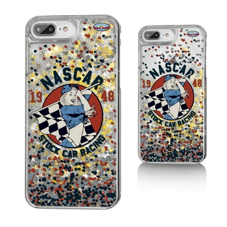 NASCAR 1948 Stock Car Racing Confetti Glitter Case for iPhone 8 Plus / 7 Plus / 6 (Best Racing Game For Iphone 6 Plus)