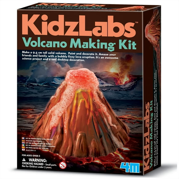 Kit de fabricación de volcanes KidzLabs de 4 metros para niños mayores de 8 años