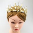 thumbnail image 2 of tiara de novia de cristal,corona de boda,corona de princesa,tocado de novia,tiaras de princesa,accesorio para el cabello de novia, 2 of 6