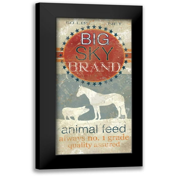 Robinson, Carol 9x14 Black Modern Framed Museum Art Print Titled - Feed Sack II