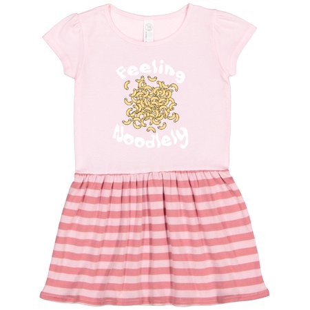 

Inktastic Feeling Noodlely White Text Gift Toddler Girl Dress