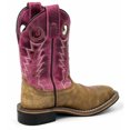 thumbnail image 4 of Smoky Mountain Western Boots Girls Tracie Pull On Brown Pink 3920C, 4 of 6