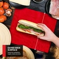 thumbnail image 6 of 200 Count 9 Inch Red Pre Cut Aluminum Pop Up Sheets for Restaurant Disposable Food Wrap for Burrito Hot Dog or Sandwich Stock Your Home, 6 of 8