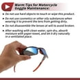 thumbnail image 6 of Unique Bargains 1 Pcs Motorcycle Riding Goggles Anti-glare Tri-acetel Cellulose PC UV400 Cycling Sunglasses Blue Lens Marble Frame, 6 of 6