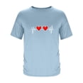 thumbnail image 3 of Tops para hombre, blusas y camisas de manga corta con cuello redondo para hombre, camisetas casuales con estampado de moda para hombre, blusa de manga corta, blusa de poliéster para hombre., 3 of 4