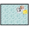thumbnail image 2 of PinPix 40x30 Custom Cork Bulletin Board White Aqua Poster Board Has a Fabric Style Canvas Finish, Framed in White Aqua, by ArtToFrames (PinPix-1876), 2 of 5