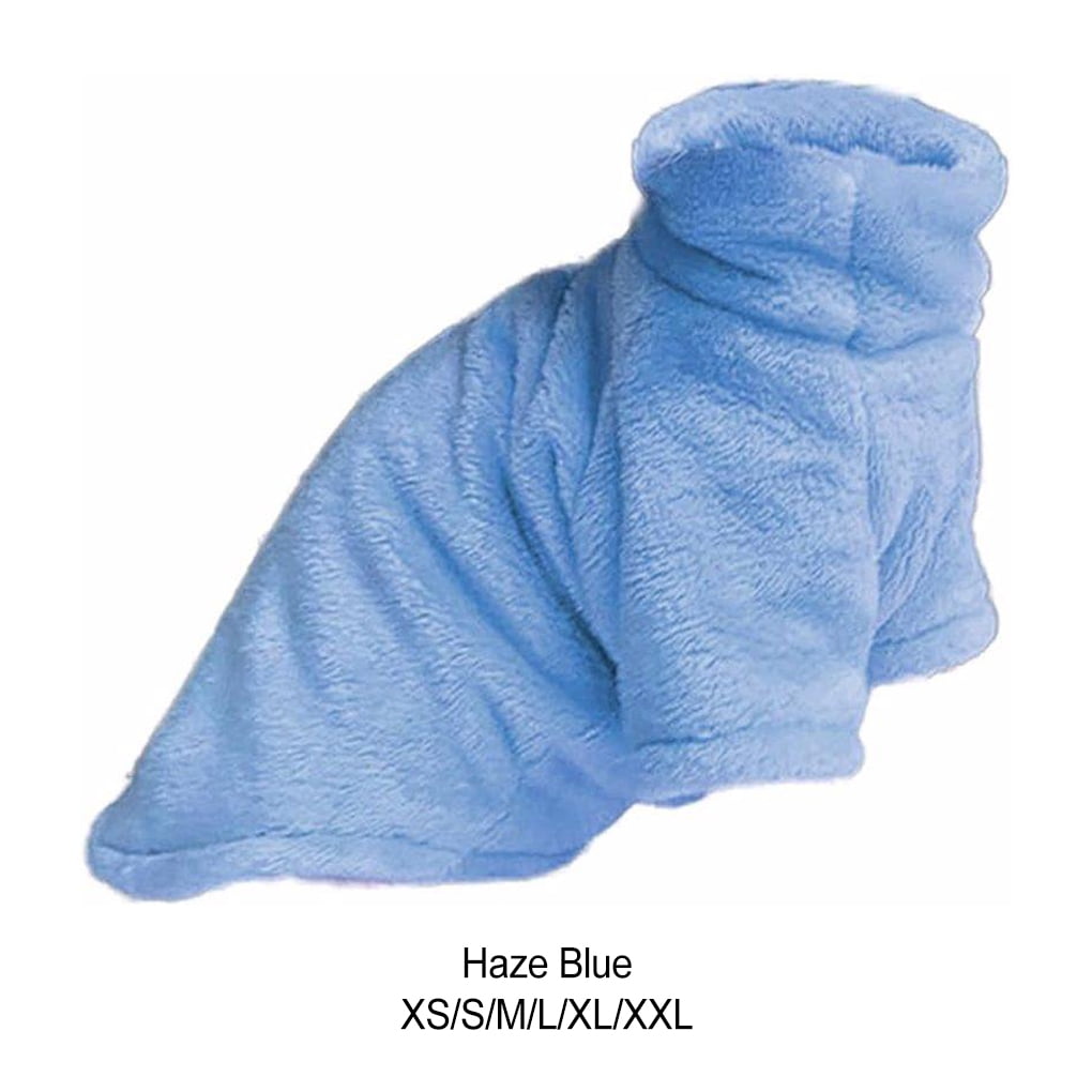Transemion Laine Doux et Confortable Sans Poils Vetements pour Chats pour Porter Elastique et Flexible Sans Poils Pull Chat Bleu Brumeux M