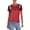 Maroon, variant on Womens Cotton Striped T-Shirt Red M