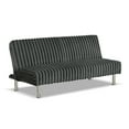 thumbnail image 2 of Furniture of America Wuntly Convertible Chenille Futon Sofa Bed, Charcoal Gray, 2 of 6