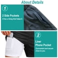 thumbnail image 4 of MINOUVA 2-in-1 Swim Trunks with Compression Liner, Quick-Dry Stretch Fabric, Drawstring Waist, Swimwear Bottoms, Men's, Black L, 4 of 7