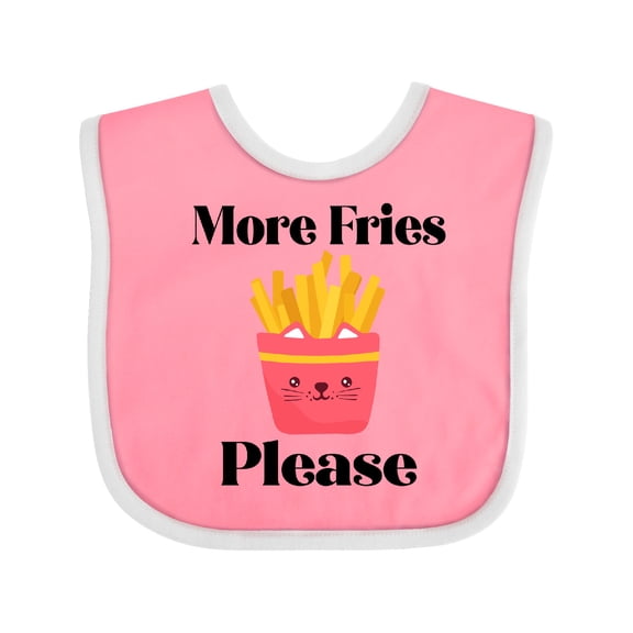 Inktastic Funny French Fry More Fries Boys or Girls Baby Bib