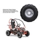 thumbnail image 3 of Neumático De Llanta De Rueda Delantera, Neumáticos ATV 19x7-8 8 Pulgadas Patrón Texturizado A Prueba De Abrasión A Prueba De Golpes Para Go Kart, 3 of 7