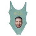 thumbnail image 1 of MKLEKYY Trajes De Baño Mujer Completo Women Fashion Diy Letter Print Piece Swimsuit Sexy Bikini Swimwear Bathing Sleeveless Backless Swimsuit 637, 1 of 3
