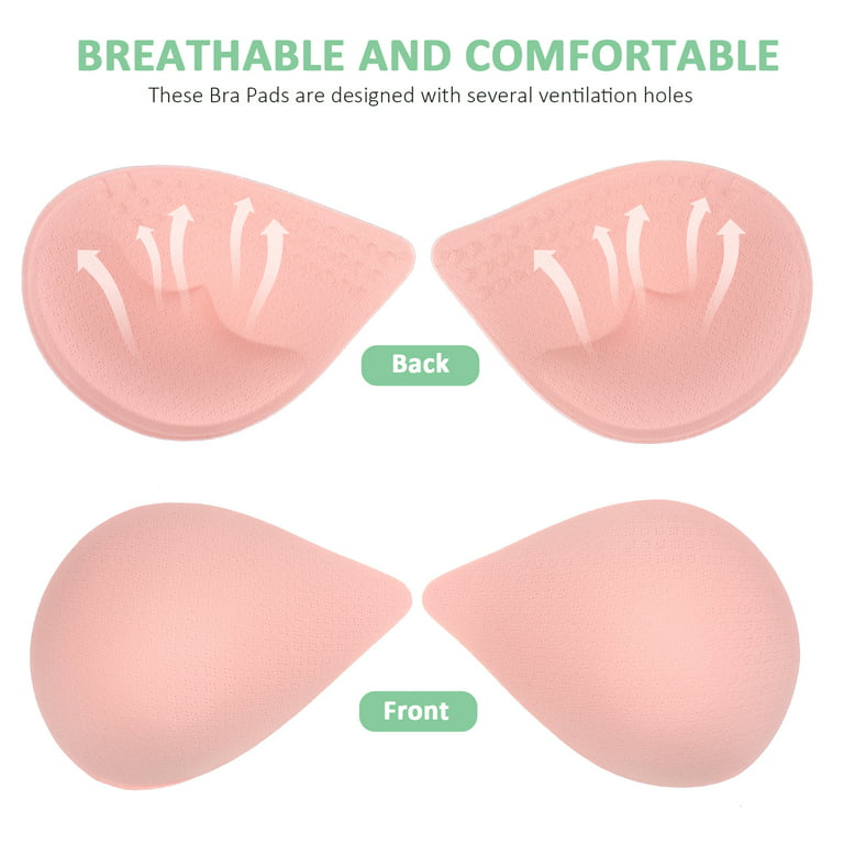 12 Pairs Comfortable Bra Pad Supple Bra Insert Breast Up Pad Girl