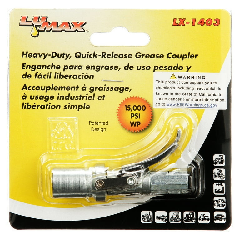 Lumax LX1403 Heavy Duty Quick Release Grease Coupler