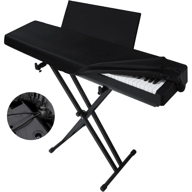 2 fundas antipolvo para teclado de piano, 88 teclas, funda a prueba de suciedad para teclado de música de piano, funda elástica para teclado electrónico, funda para teclado electrónico, colo
