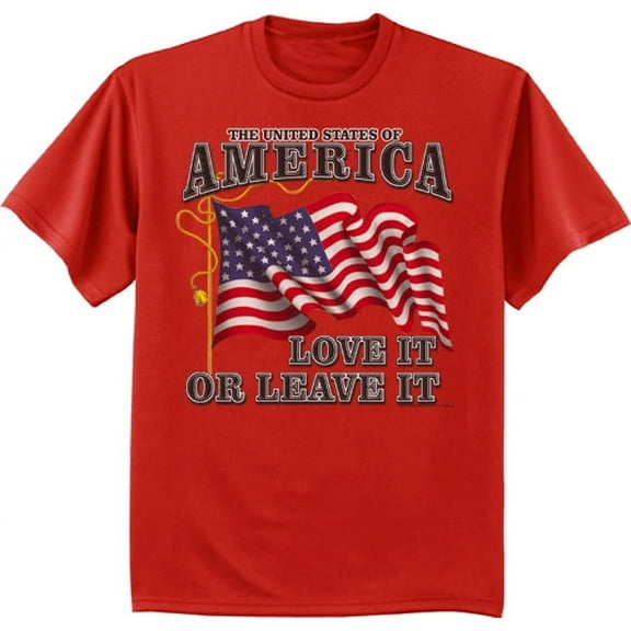 America Love It or Leave T-shirt Men's Patriotic Tee