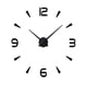 thumbnail image 1 of Reloj de pared europeo estereoscópico 3D grande, creativo y de lujo, para decoración del hogar y la oficina (esfera negra con espejo, sin batería), 1 of 7