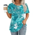 thumbnail image 2 of LiMoi Loose Fitting Short Sleeve Tops for Women Womens Tops Trendy 2025 Printed Tops for Women Casual Plus Size Tops My Reorder List, 2 of 6
