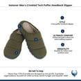 thumbnail image 5 of Isotoner  Crinkled Tech Puffer Hoodback Slipper (Men), 5 of 5