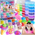 thumbnail image 2 of 33 Cups Jumbo Slime Kit for Kids, FunKidz Premade Ultimate Slime Pack to DIY Soft, Cloud, Clear, Butter, Glitter, Glow in Dark Slime Making Kits Super Slime Party Favors Gift Toys for Girls and Boys, 2 of 3