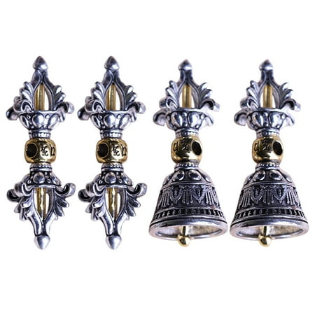 

NUOLUX 4pcs Vintage Vajry Pestle Pendant Retro Pendant Buddhism Religious Necklace Pendant