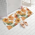 thumbnail image 2 of White Green Stem Sunflower Pattern Bathroom Rugs Mat,Non Slip Microfiber Bathroom Rug,Rubber Backing,Soft Bathroom Mats for Bathroom Floor,Tub and Shower,60x24in(150x60cm), 2 of 5