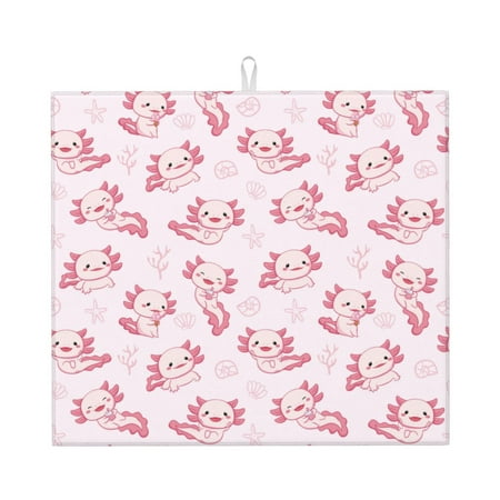 

Matuu Baby Salamander for Dish Drying Mat for Kitchen Counter for Kitchen and Dining Kitchen Counter Accessories 16 x18