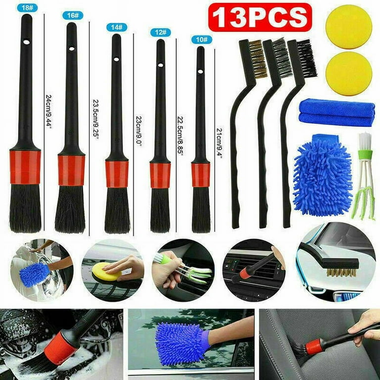PROPER DETAILING CO. Wheel Brushes for Cleaning Wheels, 2 Pack Premium  Microfiber Brushes, Wheel Barrels, Spoked Rims, Professional Grade Scratch  Free