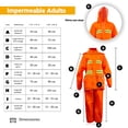 thumbnail image 3 of Impermeable IMAR Chamarra y Pantalón Anaranjado Talla Grande, 3 of 4