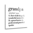 thumbnail image 2 of Grandpa Fixer Of Things Black Script 12 x 12 Glass Wall Hanging Sign, 2 of 4