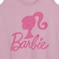 thumbnail image 3 of Barbie - Logo Pink Glitter - Women's Racerback Tank Top, 3 of 5