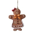 thumbnail image 2 of PONPRNGY 1Pc Gingerbread Man Ornaments for Christmas Tree, Gingerbread Christmas Decorations, Adorable Resin Figurines Decor for Tree, Home, office, Baking Party, 2 of 8