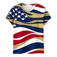 thumbnail image 4 of VKOYWKM American Flag Shirts for Women 4th of July Independence Day Graphic Tees Patriotic Short Sleeve Crew Neck Summer Tops Tshirts, 4 of 6
