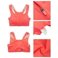 thumbnail image 7 of YouLoveIt Women's Sports Bra 2 pcs Removable Pad Yoga Bras Racerback High Impact Workout Crop Tank Tops Wireless Zip Front Workout Yoga Sports Bras, 7 of 7
