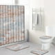 thumbnail image 3 of Juego de cortinas de baño de poliéster antideslizante de estilo marino, 3 of 4